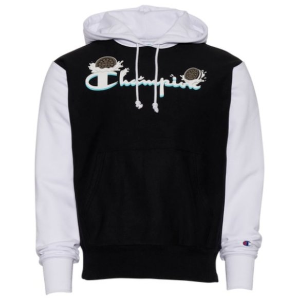 Champion X Oreo Reverse Weave Pullover Hoodie Black White Size S NWT - Picture 3 of 8